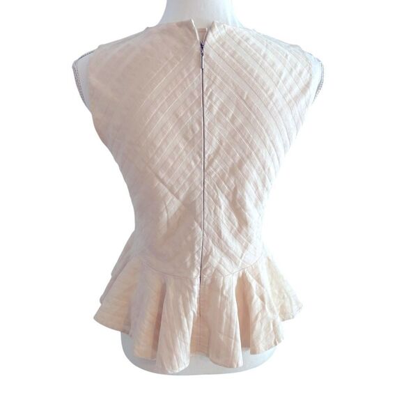 Rebecca Taylor Sleevless Peplum Top Size 2 - Picture 6 of 7